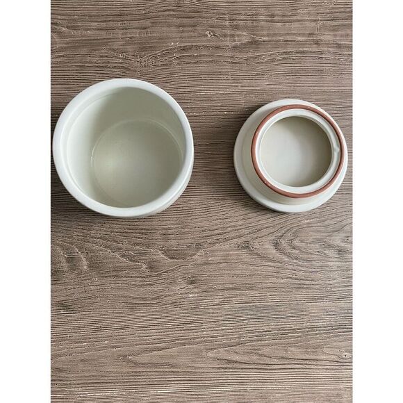 Hearth & Hand Clay Striped Container - Picture 7 of 8